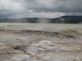 Small geysers and bubbling holes