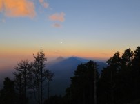 Lake Atitlan and the moon