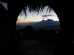 Sunset through the hobbit door